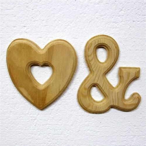 Wood carving Wooden Letters Alphabet Alphanumeric 15cm Creative home stereo metope adornment wedding decoration bar cafe