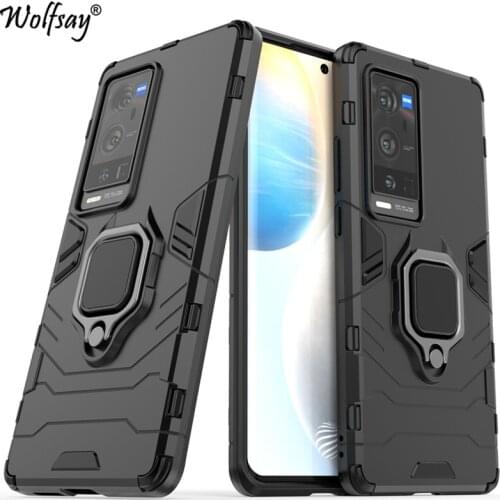 For Vivo X60 Pro Plus 5G Case Armor Magnetic Suction Stand Full Edge Cover For Vivo X60 Pro Plus Case For Vivo X60 Pro+ 5G 6.56"