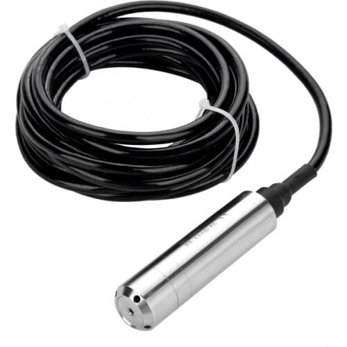 Level Sensor DC 24V 4-20mA Throw-In Liquid Level Sensor For Detecting 0-5m Range Depth Linear Scale Float Switch Level Sensor