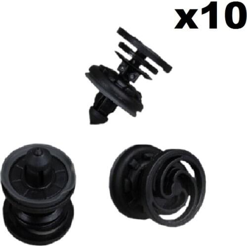 FOR FORFORD FOCUS / FORVW T5 MULTIVAN CADDY DOOR TRIM PANEL CLIPS X10 BLACK NEW REPAIR SET