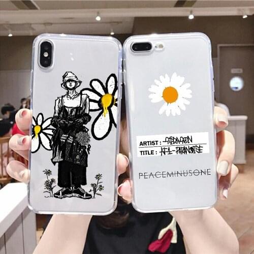 G-DRAGON PEACEMINUSONE Phone Case For Samsung Galaxy Note 4 8 9 10 20 S8 S9 S10 S10E S20 Plus UITRA Ultra transparent