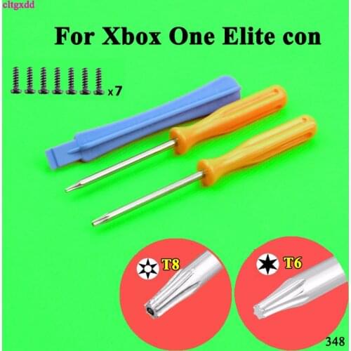 Cltgxdd Game Tools Kit For Xbox One S Slim / Elite Controller Torx T8H T6 Screwdriver Tear Down Repair Tool with Screws