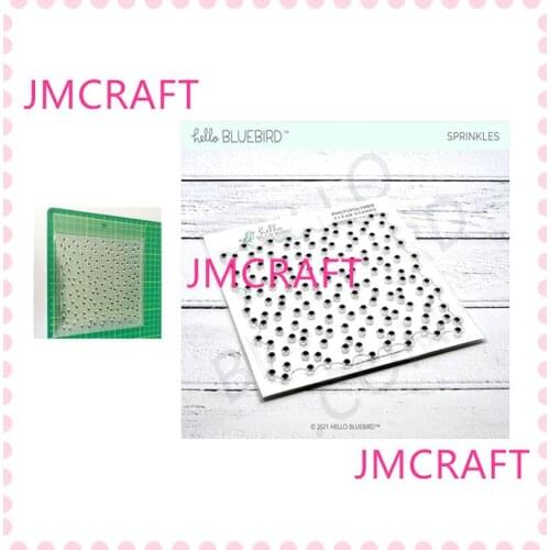 JMCRAFT 2021 New Small Dots Background Transparent Stamp Scrapbooking Stamping DIY Album Rubber Gift Card Stencil