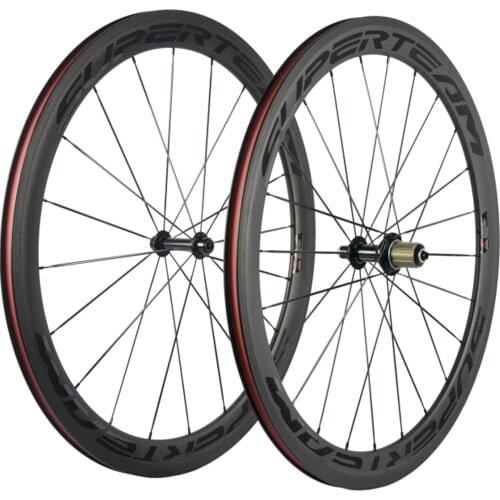 Factory Sales 50mm Carbon Wheelset Clincher 3K matte Basalt Brake Road Bicycle Wheels 23mm Width ship from USA warehouse