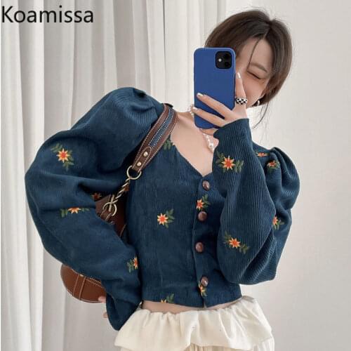 Koamissa Blouses With Embroidery