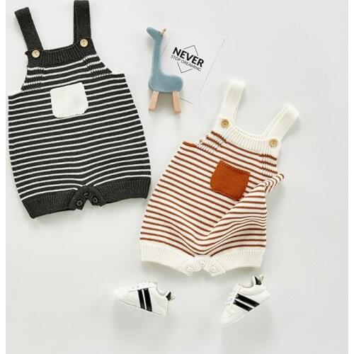 Baby Boy Romper Newborn Knitted Baby Clothes Sleeveless Baby Romper Jumpsuit For Boy Infant Toddler Baby Jumpsuit Overalls