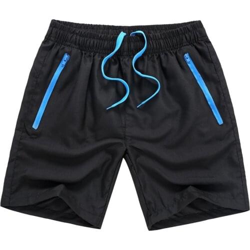 Summer Men Shorts Quick Drying Sport Elastic Pocket Drawstring Beach Swim Trunks