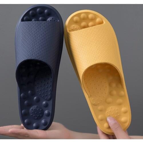 Summer Massage Slippers Womens Home Indoor Couple Bath Bathroom Non-Slip Soft Bottom Slipper Mens Lightweight Wear-Resistant