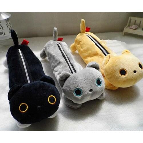 Cute New 25CM Approx. Black CAT Coin Purse , Plush CAT Coin Pouch BAG , Gift Coin Wallet Pouch BAG Holder