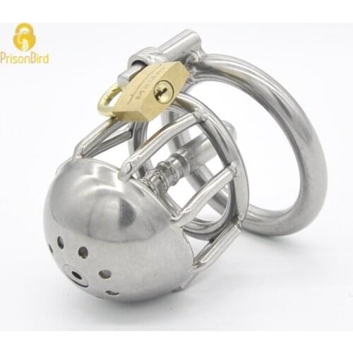 Male Stainless Steel Chastity Device with Catheter,Cock Cage,Virginity Lock,Penis Ring,Penis Lock,Cock Ring Queen Training A088