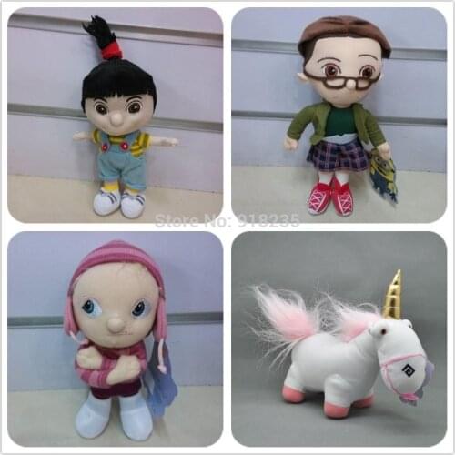 4 Styles Unicorn Margo Edith Agnes 18-25CM Soft Gifts Plush Doll Stuffed Toys Retail