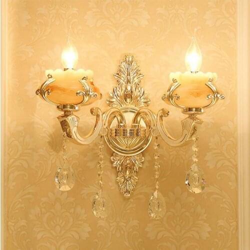 Jade wall mounted project lighting Aplik Lamba indoor crystal wall sconce Corridor Arandela Artificial marble home led Wandlamp