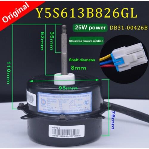 Suitable for Samsung air conditioner outdoor motor DB31-00426B fan cooling motor Y5S613B826G motor 25W forward rotation