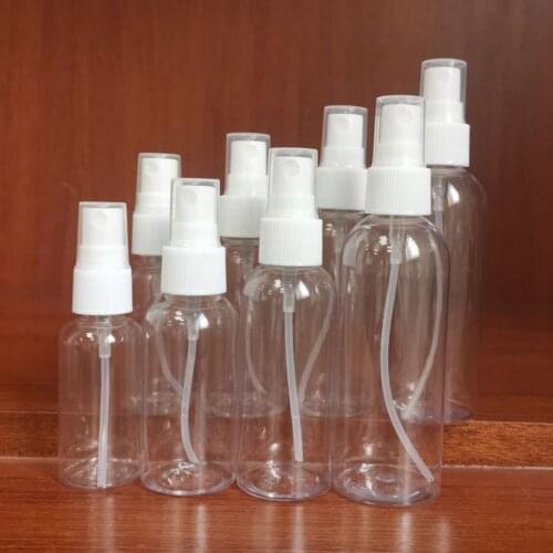 Portable Spray Empty Bottles Shampoo Bath Perfume Travel Cosmetics Plastic Pet Trial Spray Empty Bottles