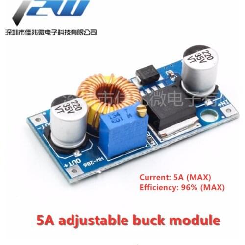 5A DC-DC adjustable step-down module 24v / 12V to 5V / 5A regulated power supply High efficiency high power step-down