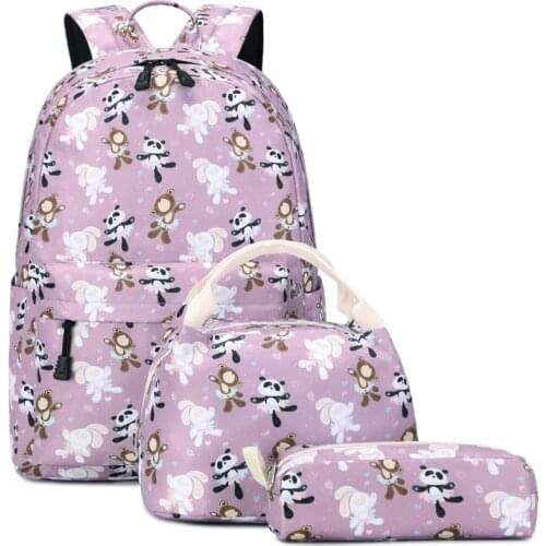 Abshoo Lightweight Cute Cartoon Panda Animal Print School Fashion Backpacks for Teenager girls Multifunctional School bags