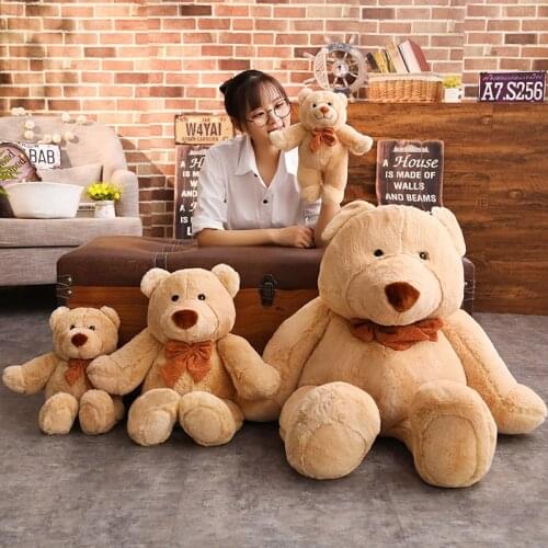 Lovely baby bear cubs appease plush toys soft pillow filling a play with holiday gifts for the children
