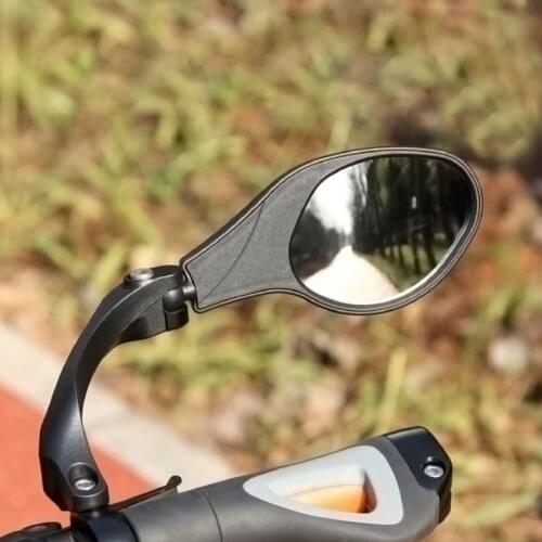 Bicycle Rear View Mirror Adjustable Stainless Steel Mirror Foldable Bicycle Mirror for Mountain Bikes