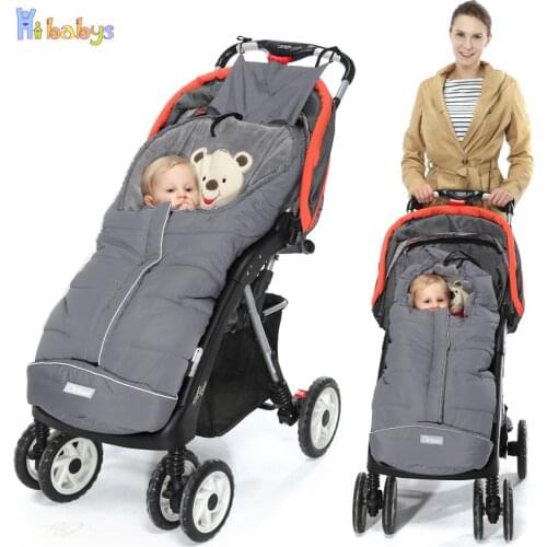 Winter Stroller Baby Sleeping Bag Warm Newborn Extract Envelope For Sleep Windproof Cartoon Infant Stroller Footmuff Sleep Sack