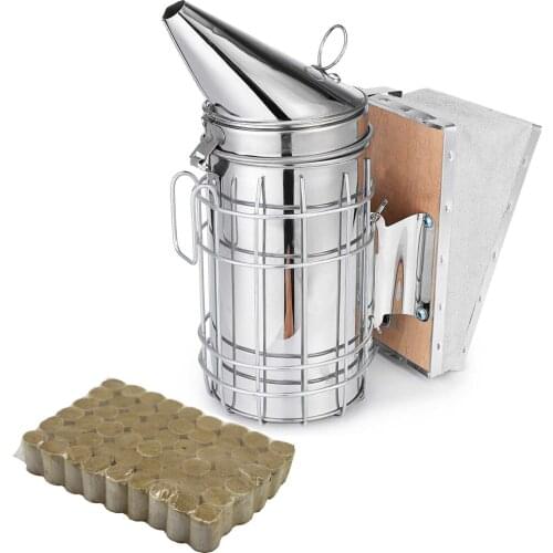 1SET Beekeeping Smokers Galvanized Iron Bomb Generator Bombs Protection Bomb Fumador Fumigador Fumoir Bees Bives Beekeeping Tool