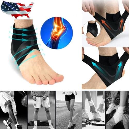 1Pair Adjustable Ankle Sleeve Support Elastic Ankle Brace Guard Foot Support Sports Ankle Weights Brace Football Basketball Sock