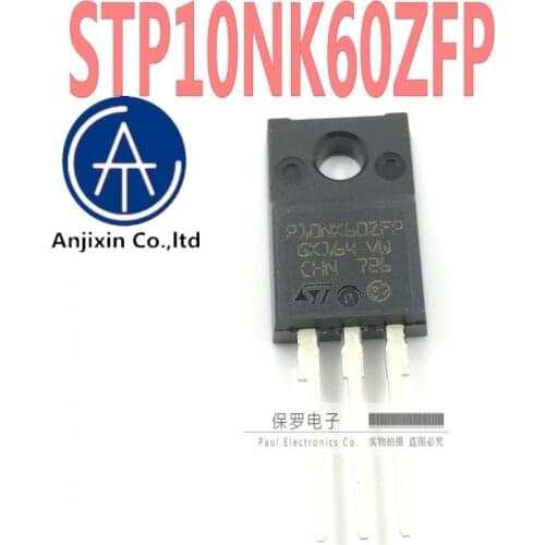10pcs 100% orginal new real stock MOS field effect tube STP10NK60ZFP P10NK60ZFP TO-220F