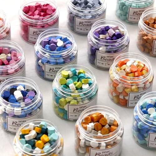 180Pcs/Box Sealing Wax Beads Plant Wax Seal Bead Wax Seal For Wedding Wax Seal Tools For Making Wax Seal