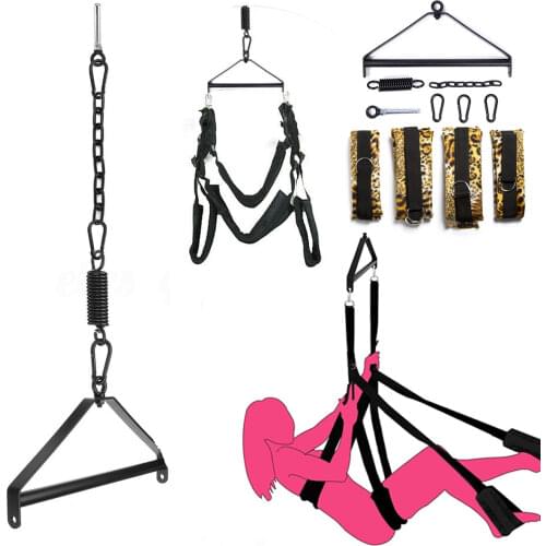 360 Degree Spinning Adult Sex Swings Sex Position Love Sling Adjustable Indoor Swing Adult Sex Sling SM Game BDSM Sex Toys