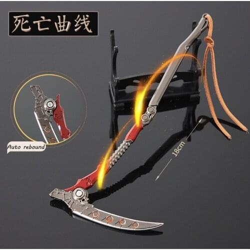 Apex Legends Garretleaks Heirloom 18cm Alloy Dead Mans Curve Sickle Weapons Model Only For Game Collection Holiday Gifts