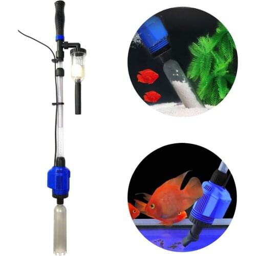 Automatic Gravel Cleaner, Electric Aquarium Cleaner, Sludge Extractor for Medium and Large Tanks