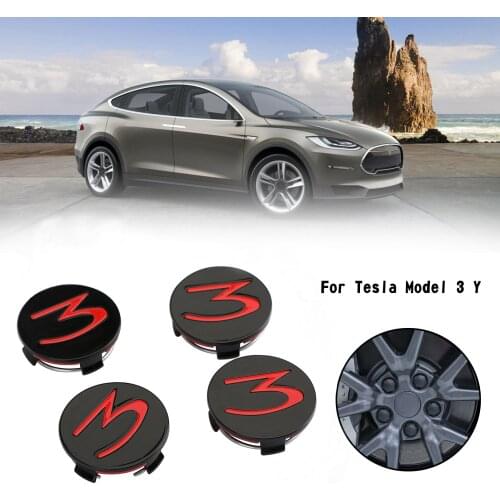 Car Wheel Center Hub Cap Caps Cover Fit Tesla Model 3 Hub Caps
