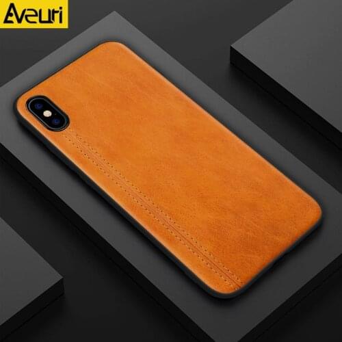 Luxury Leather Phone Case For iPhone X XR XS MAX 7 8 Plus Coque Protection Silicone Cover Case For iPhone SE 2020 6 6S 6 Plus
