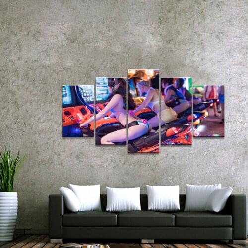 Home Decor Canvas Overwatch Mercy D.Va Game 1 Piece Anime Sexy Girl Poster Prints Picture Wall Decoration Painting Wholesale