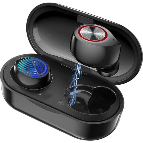 ABS+PC Compatible 5.0 Earphones USB Charging Macaron Dual Earbuds Outdoor Walking Running BlueTooth-compatible Earphones