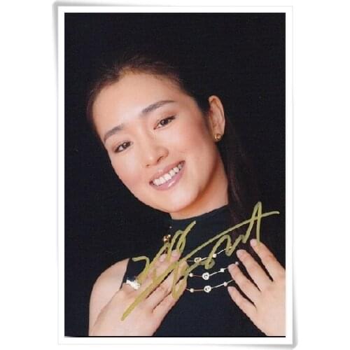 Gong Li autographed signed photo 6 inches collection new chinese actor freeshipping 12.2016