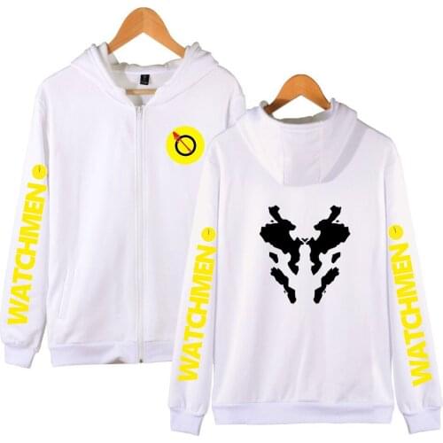 Watchmen 2D Spring Autumn Hoodies Coat Men Hip Hop Hoodies Sweatshirt Streetwear Zipper Cardigan Clothing