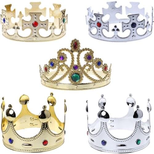 Toy Crown of the King Prince Epiphany Three Kings Day Happy Birthday Party Decoration