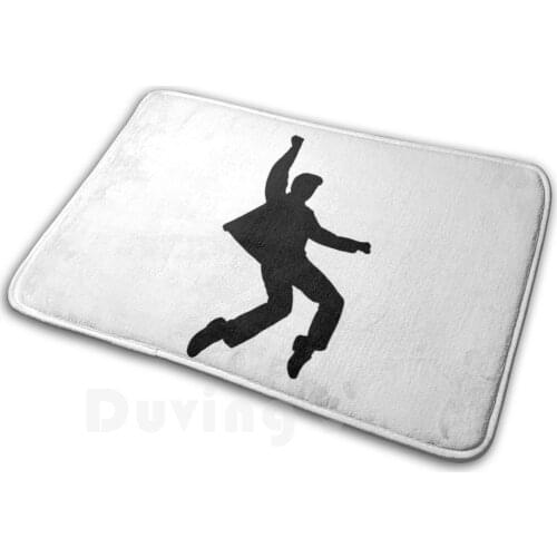 Elvis Presley Silhouette Mat Rug Carpet Anti-Slip Floor Mats Bedroom Elvis King Rock N Roll Music Vintage Idol Outline