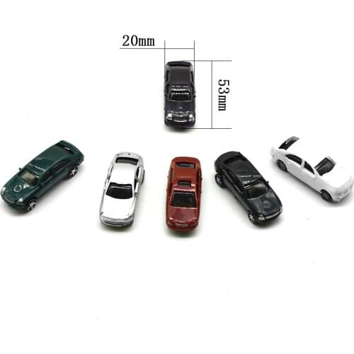 Miniature Scale Model Car Toys 1:100 ABS Plastic Tiny Car For Diorama Model Architecture Road Scenery Layout Kits