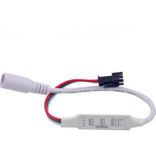 Model # SP002E; DC 5V-24V simple led pixel controller for testing;with DC plug for power,plug and play