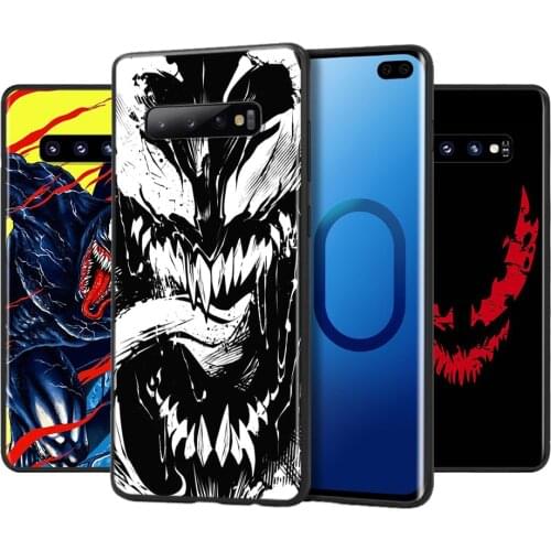 Marvel Venom Dark Hero For Samsung Galaxy S21 S20 FE Ultra Lite S10 5G S10E S9 S8 Plus Soft Silicone Phone Case