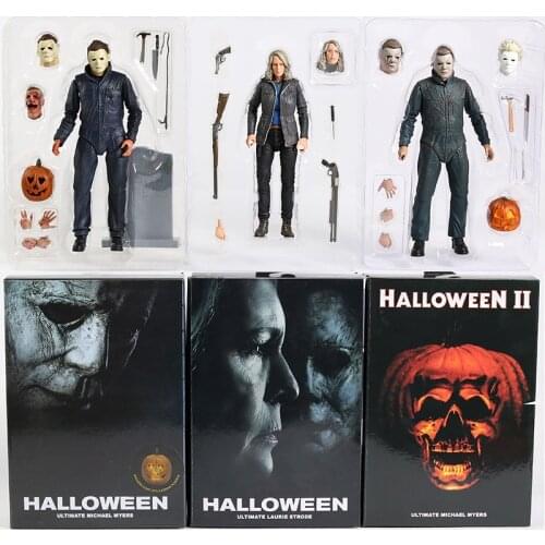 NECA Halloween Michael Myers Laurie Strode 7" Action Figure Collection