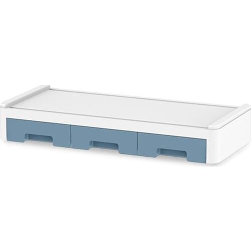 Monitor Riser Stand Desk Shelf with Drawer Keyboard Storage Stylish Multifunctional Desktop Organizer Computer Tabletop C1