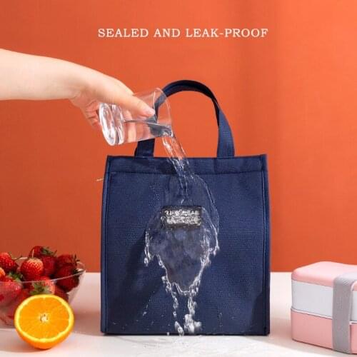 Portable Fashion Insulated Lunch Bags Waterproof Bento Box Organizer Camping Food Drink Cooler Bag For Men Women