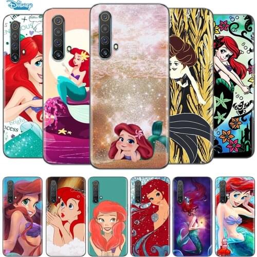 Transparent Cover The Little Mermaid lovely For OPPO AX7 A1K A93 A92 A73 A72 A53S A52 A32 A31 A9 A11 A7 A5 2020 Phone Case
