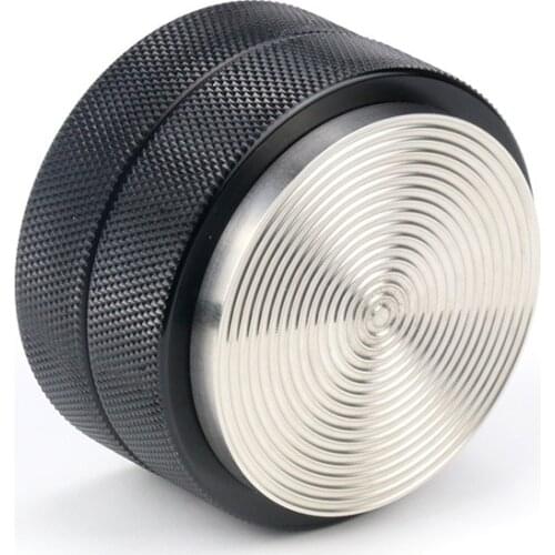 Stainless steel slurry type powder distributor 51mm double layer adjustable 53mm three leaf cloth powder dispenser screw bottom