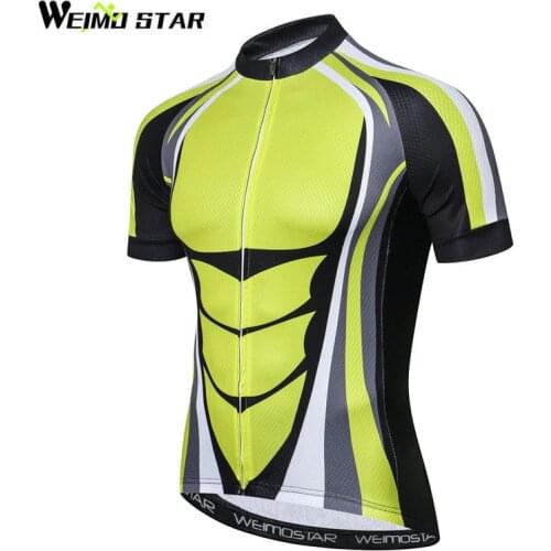 Weimostar Pro Team Cycling Jersey Shirt Men Breathable Bicycle Cycling Clothing Ropa Ciclismo Quick Dry Downhill mtb Bike Jersey