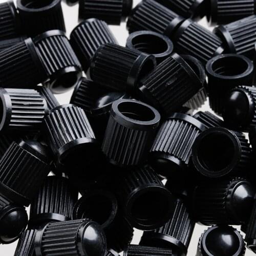 2021 New New 100x Plastic Auto Car Bike Motorcycle wheel Tire Valve Stem Black