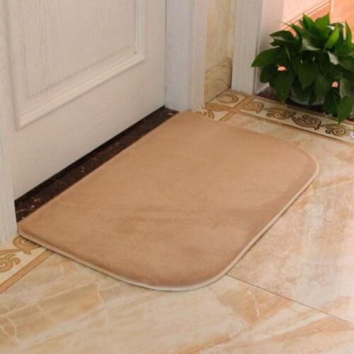 3 sizes Coral Fleece Memory Foam Carpet Non-slip Water Absorption Area Rug Doormat Floor Mat For Bathroom Kitchen Home Textile