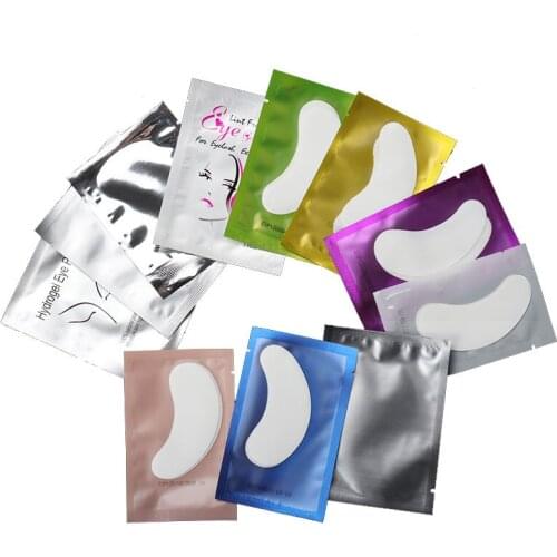 50pairs/pack New Paper Patches Eyelash Under Eye Pads Lash Eyelash Extension Paper Patches Eye Tips Sticker Wraps Make Up Tools